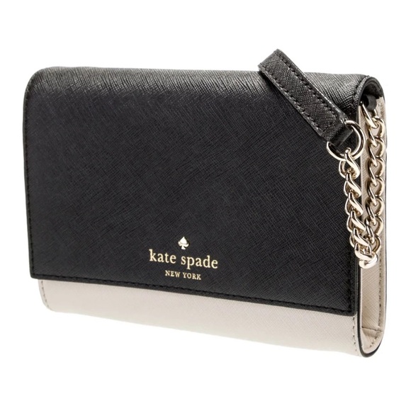 kate spade Handbags - Kate Spade New York Cedar Street Saffiano Genuine Leather Black/Cream Crossbody
